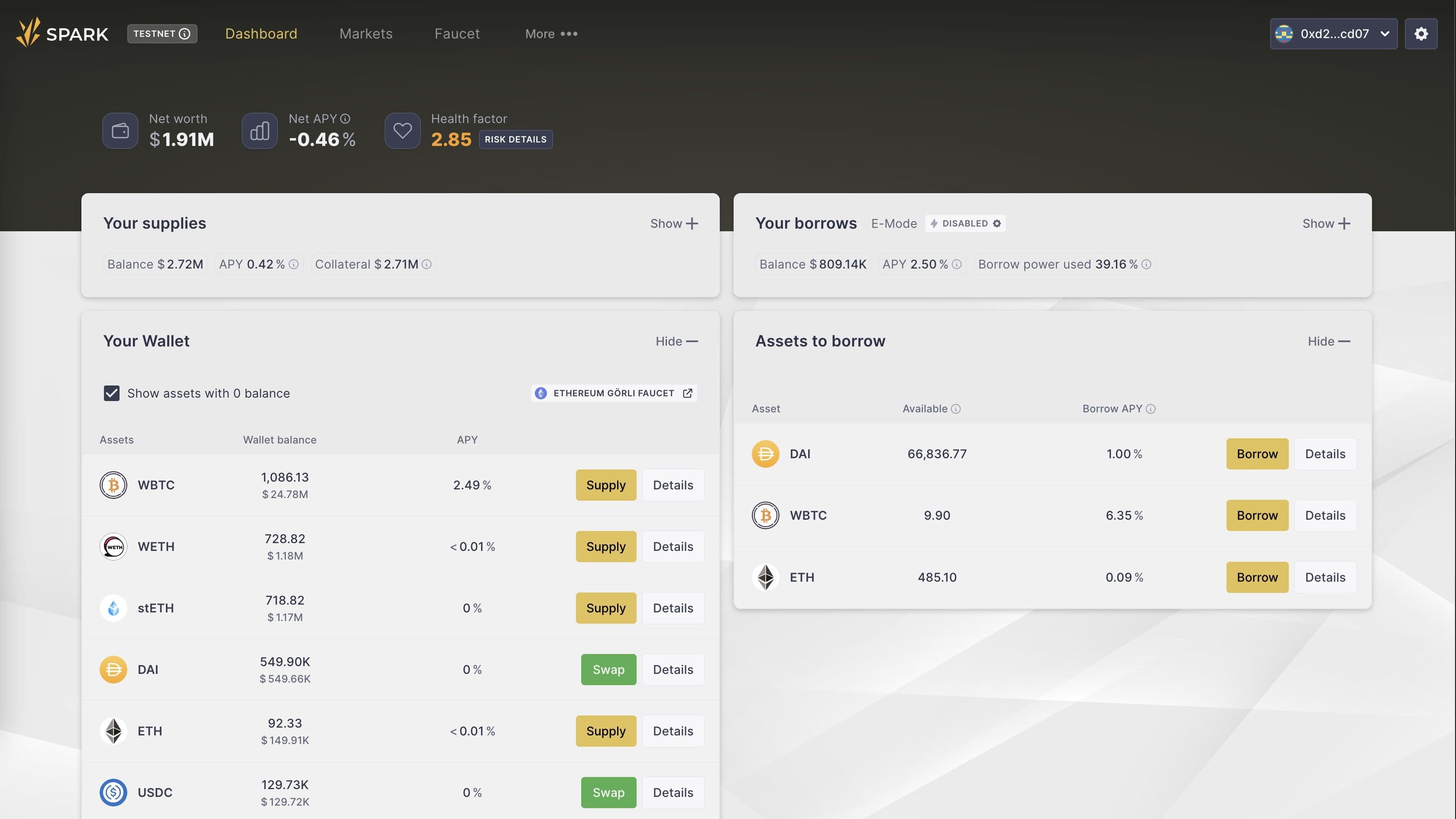 Spark Protocol DeFi platform