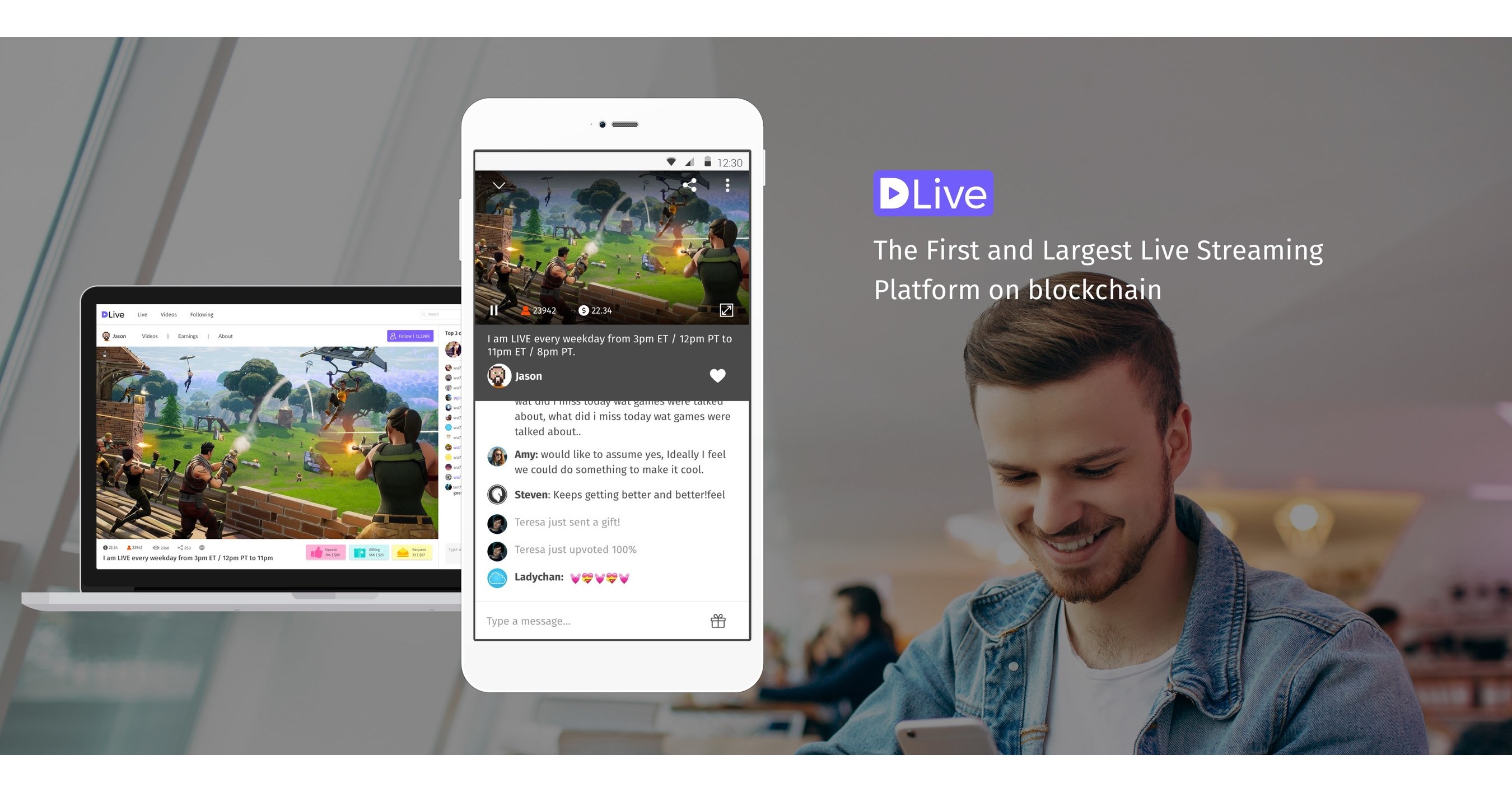 DLive blockchain streaming payment system