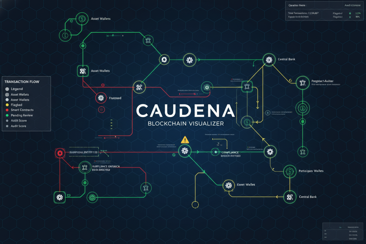 Caudena blockchain intuitive graph visualizations compliance