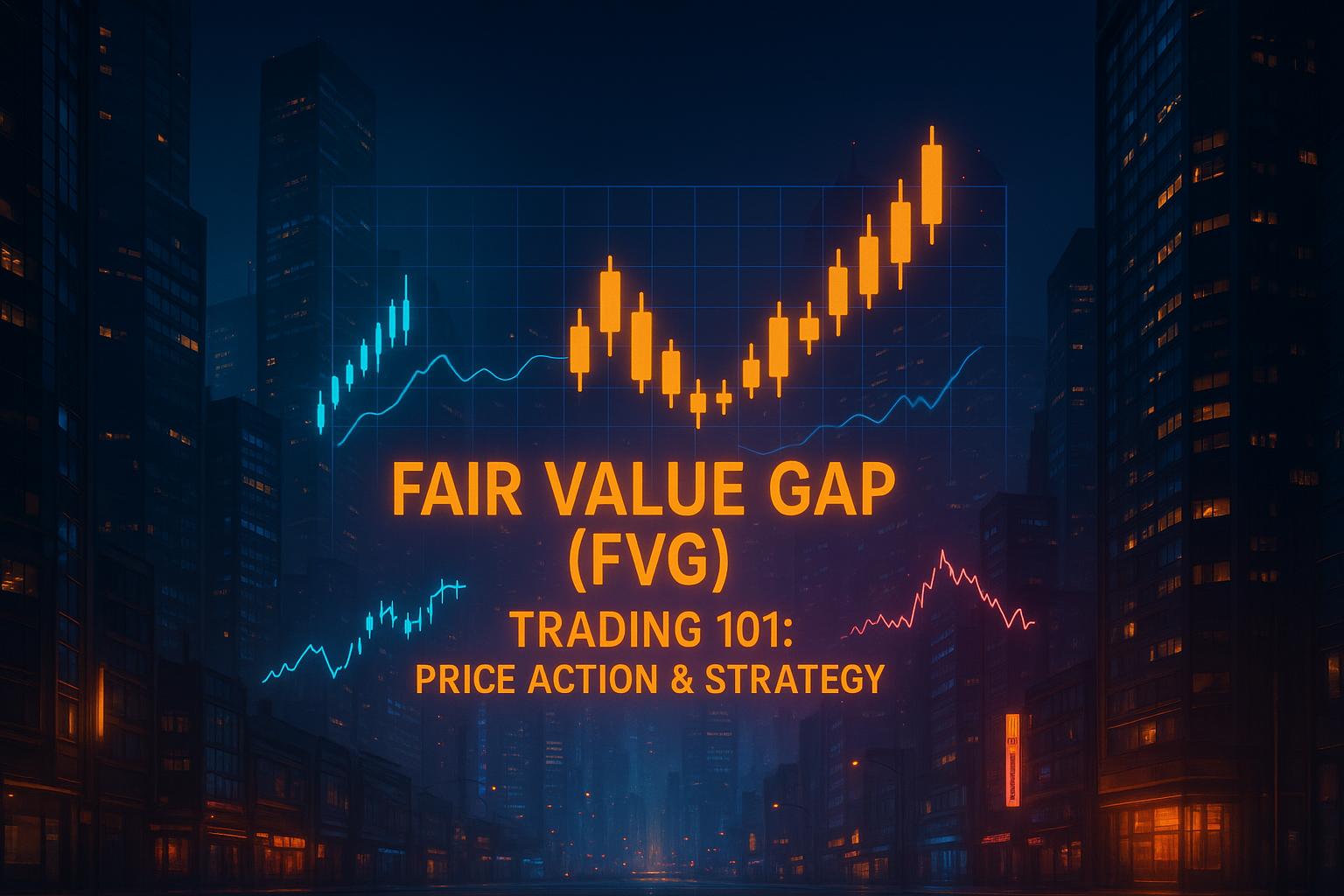 Conceptual image of institutional crypto traders analyzing Bitcoin fair value gaps on digital trading screens, symbolizing advanced BTC/USD trading strategies for 2025.
