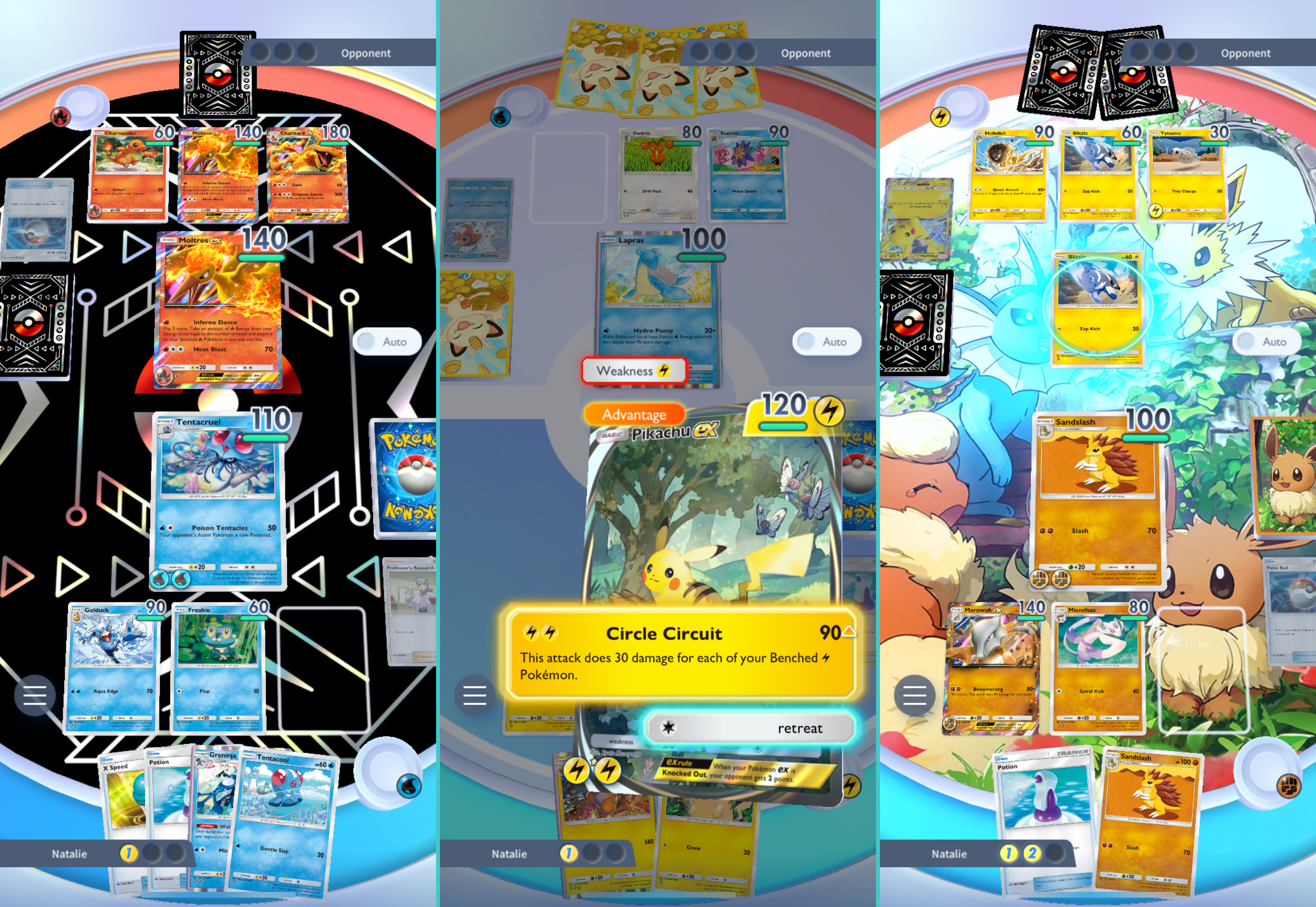 Close-up of a rare Pokémon card NFT displayed on a digital wallet interface, showcasing tokenized collectible assets on blockchain.