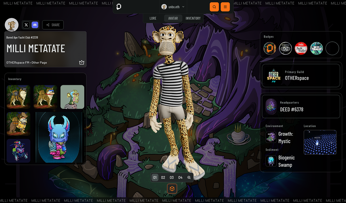 Colorful DAO dashboard with tradable governance NFT badges and avatars exchanging badges, representing dynamic voting rights and influence in Web3 organizations.