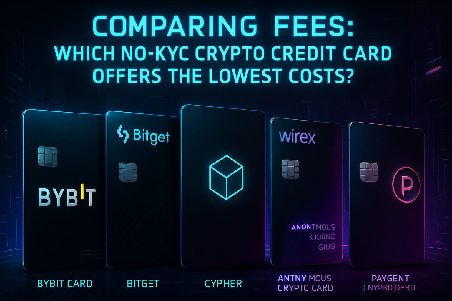 Comparing Fees: Which No-KYC Crypto Credit Card Offers the Lowest Costs?