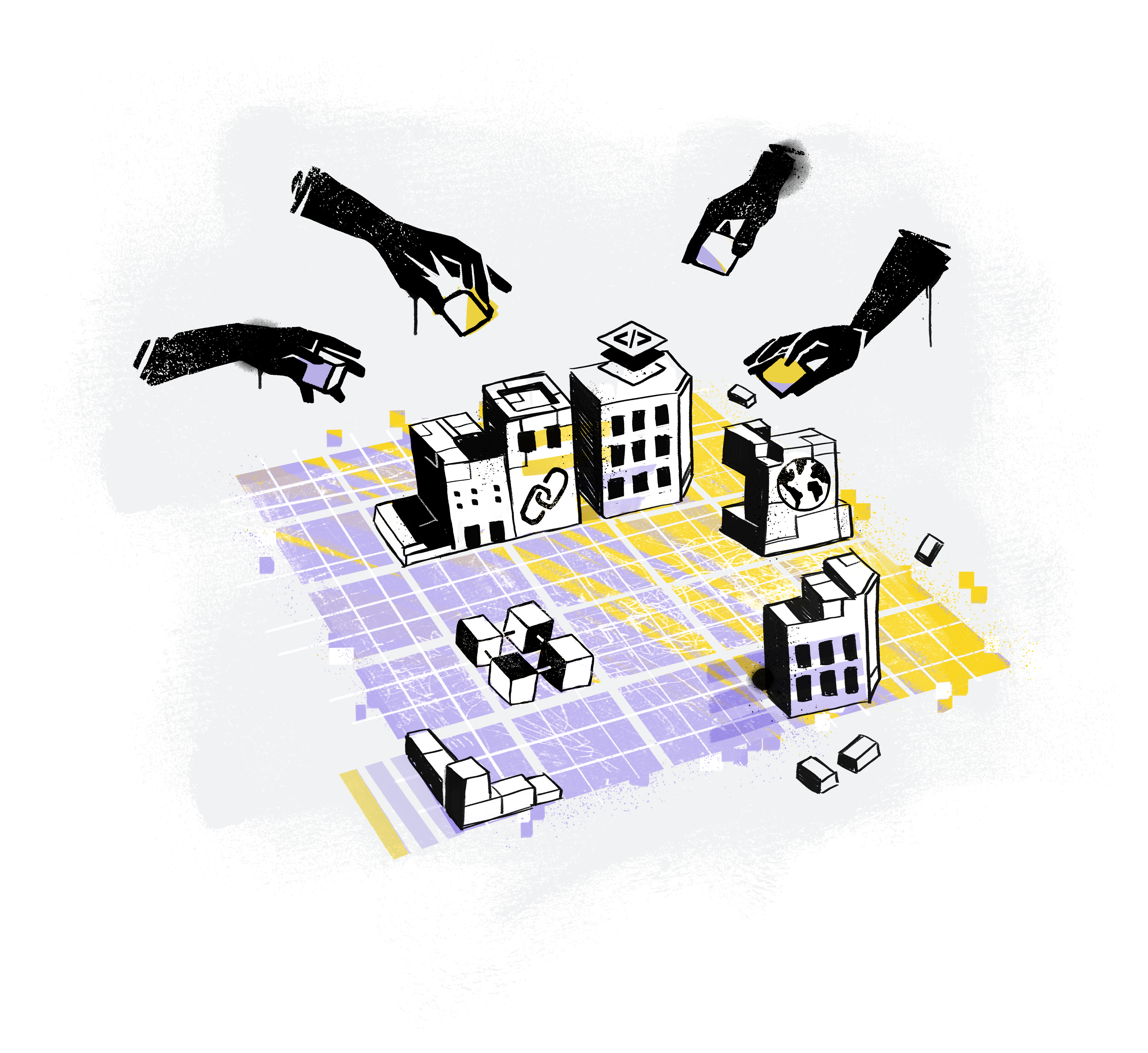 Conceptual illustration of zk identity wallet securing user data with zero-knowledge proofs for self-sovereign identity in decentralized networks