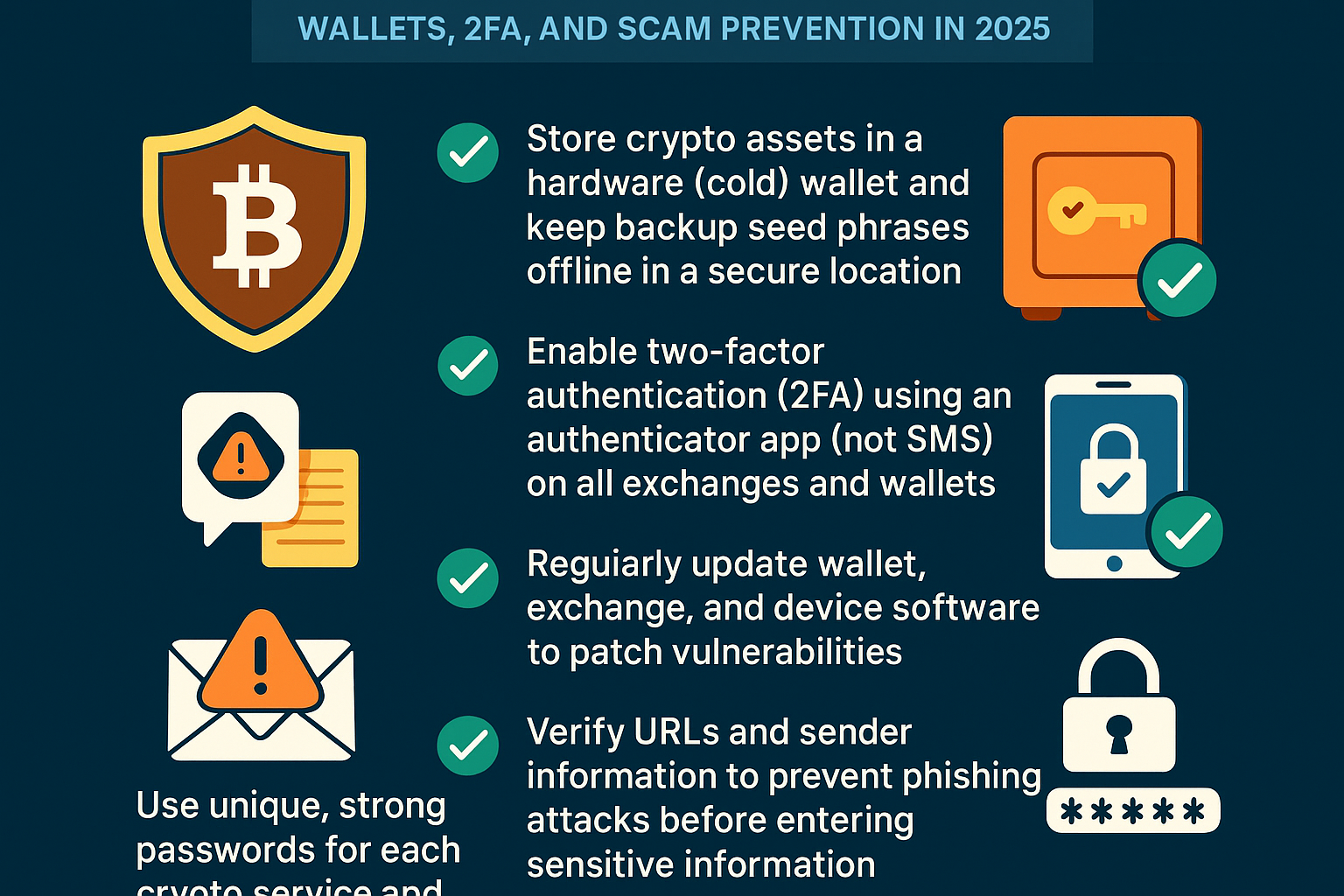 Crypto Security Checklist for Buyers: Wallets, 2FA, and Scam Prevention in 2025