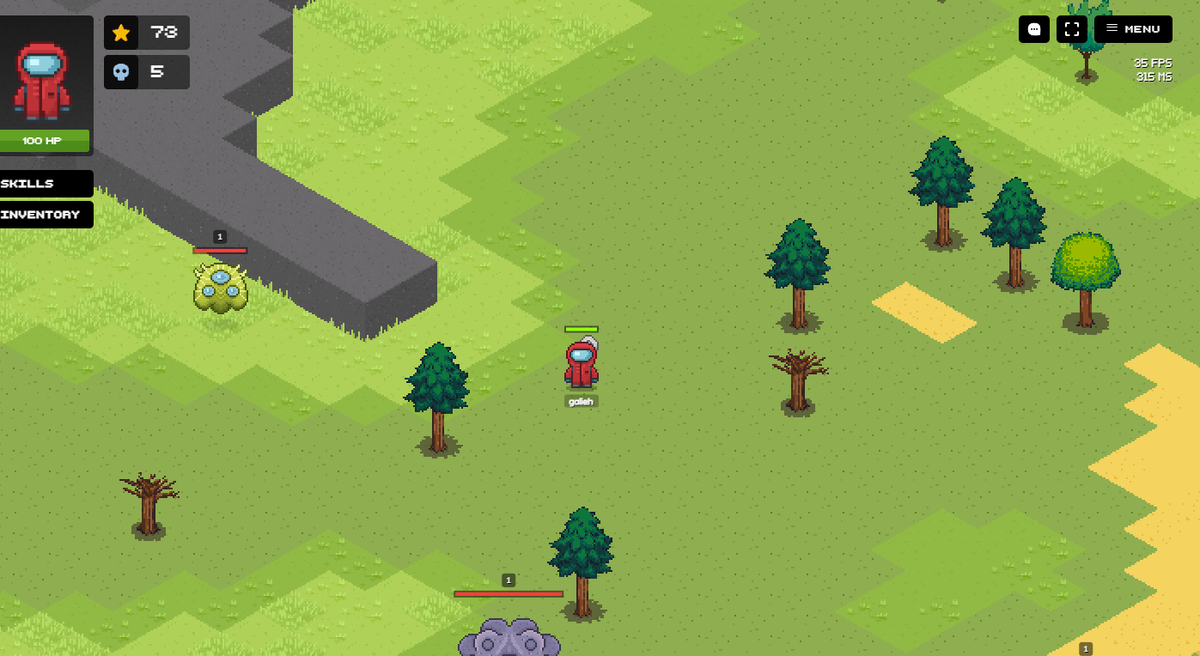 Cyberpunk cityscape with avatars battling in Blockstranding's isometric Solana MMORPG world
