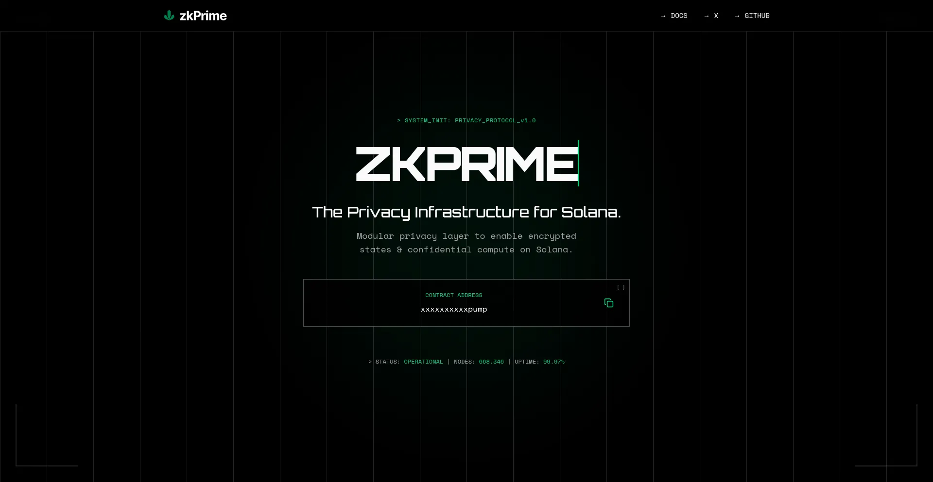ZKPRIME Solana privacy layer logo