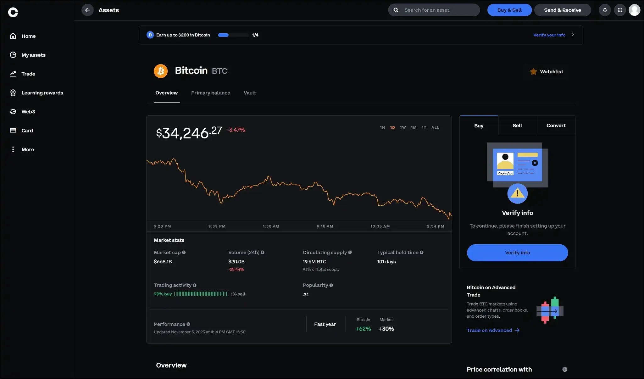 Binance and Coinbase crypto exchange interfaces