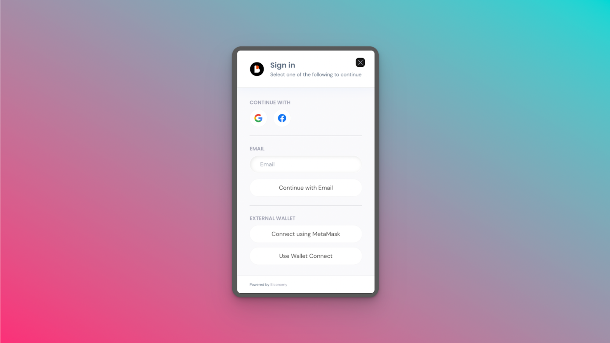 Biconomy gasless transaction demo
