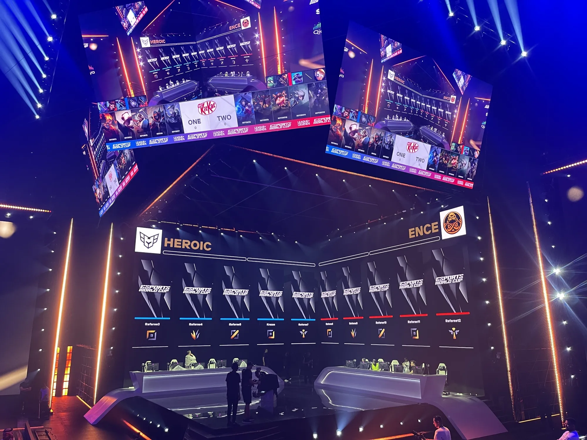 Crypto-funded esports tournament stage