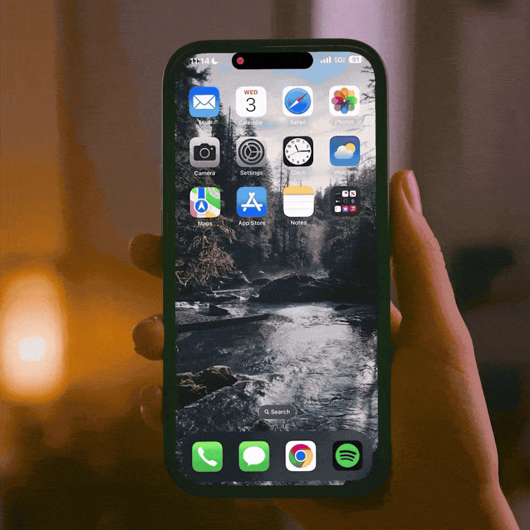 APhone app installation on mobile