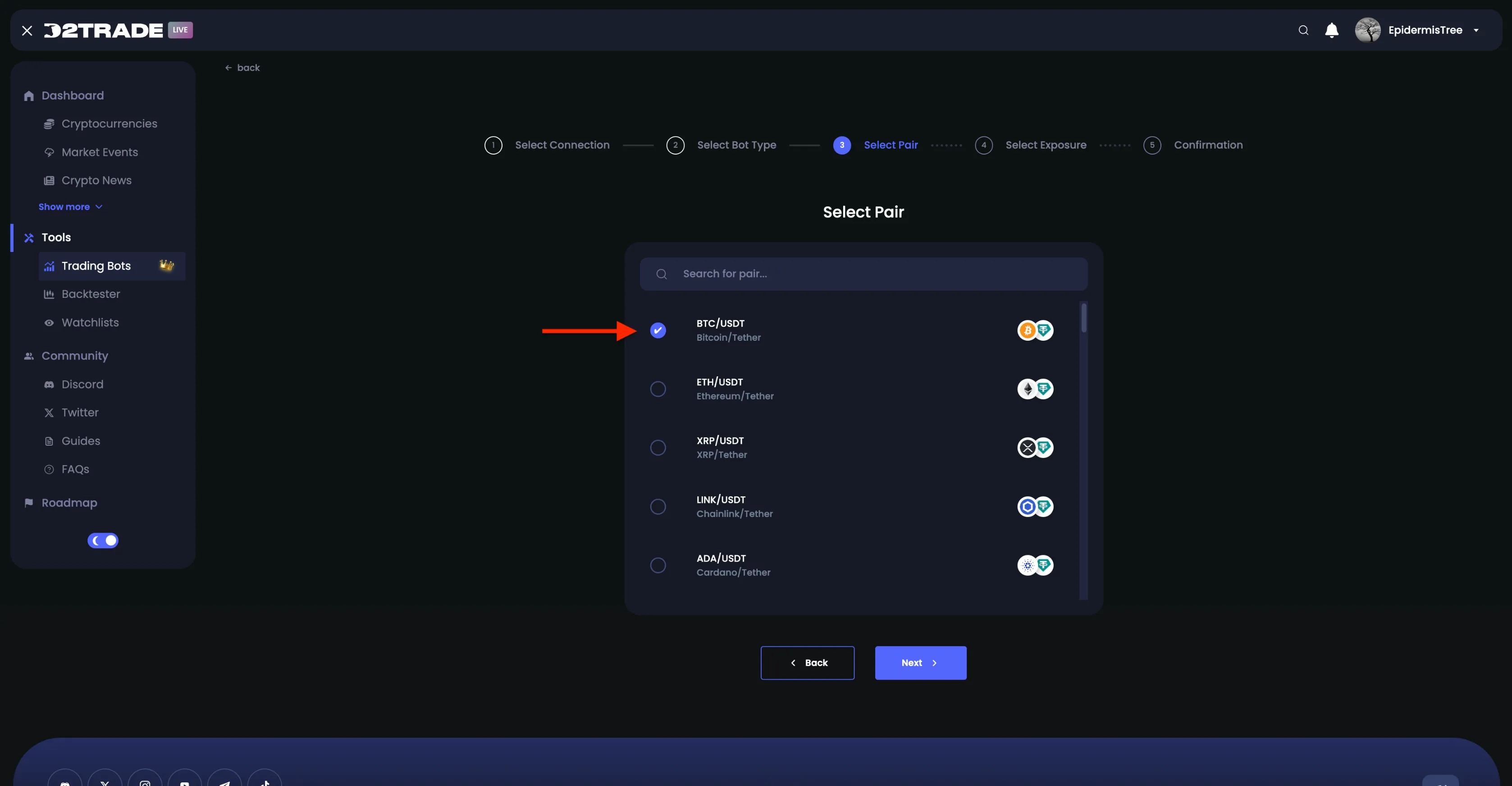 Spark Bot DCA feature