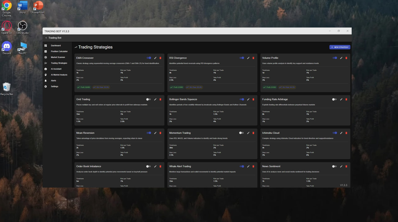 Spark Bot trade management features