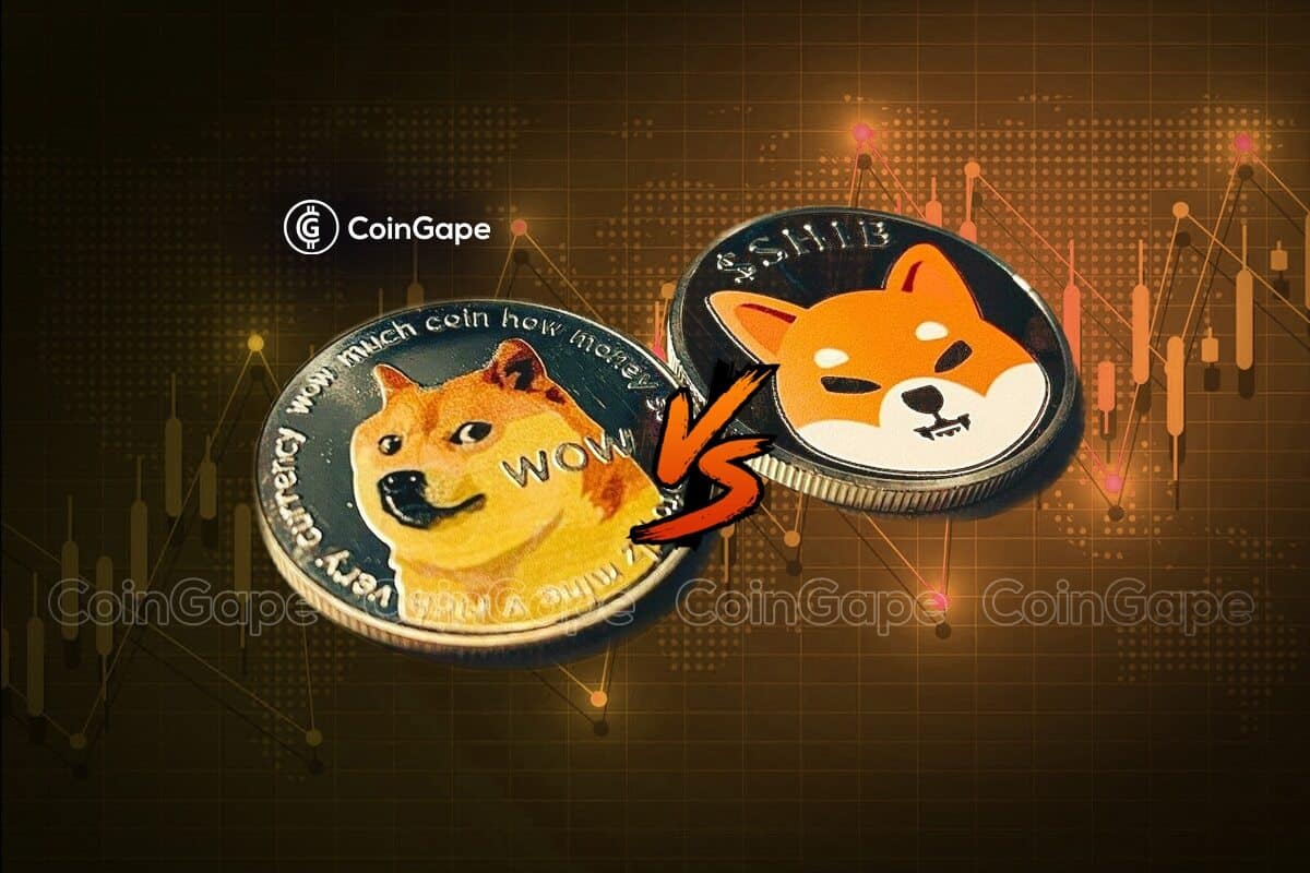 Ethereum, Dogecoin, Shiba Inu logos