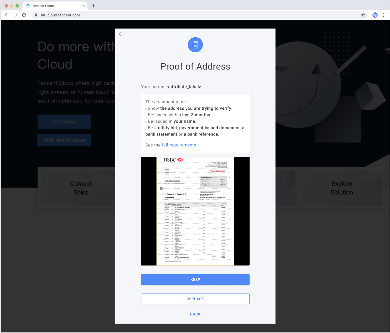 Blockpass On-Chain KYC privacy illustration