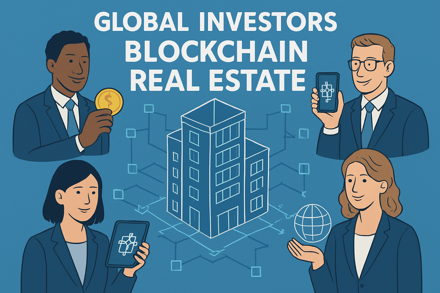 global investors blockchain real estate