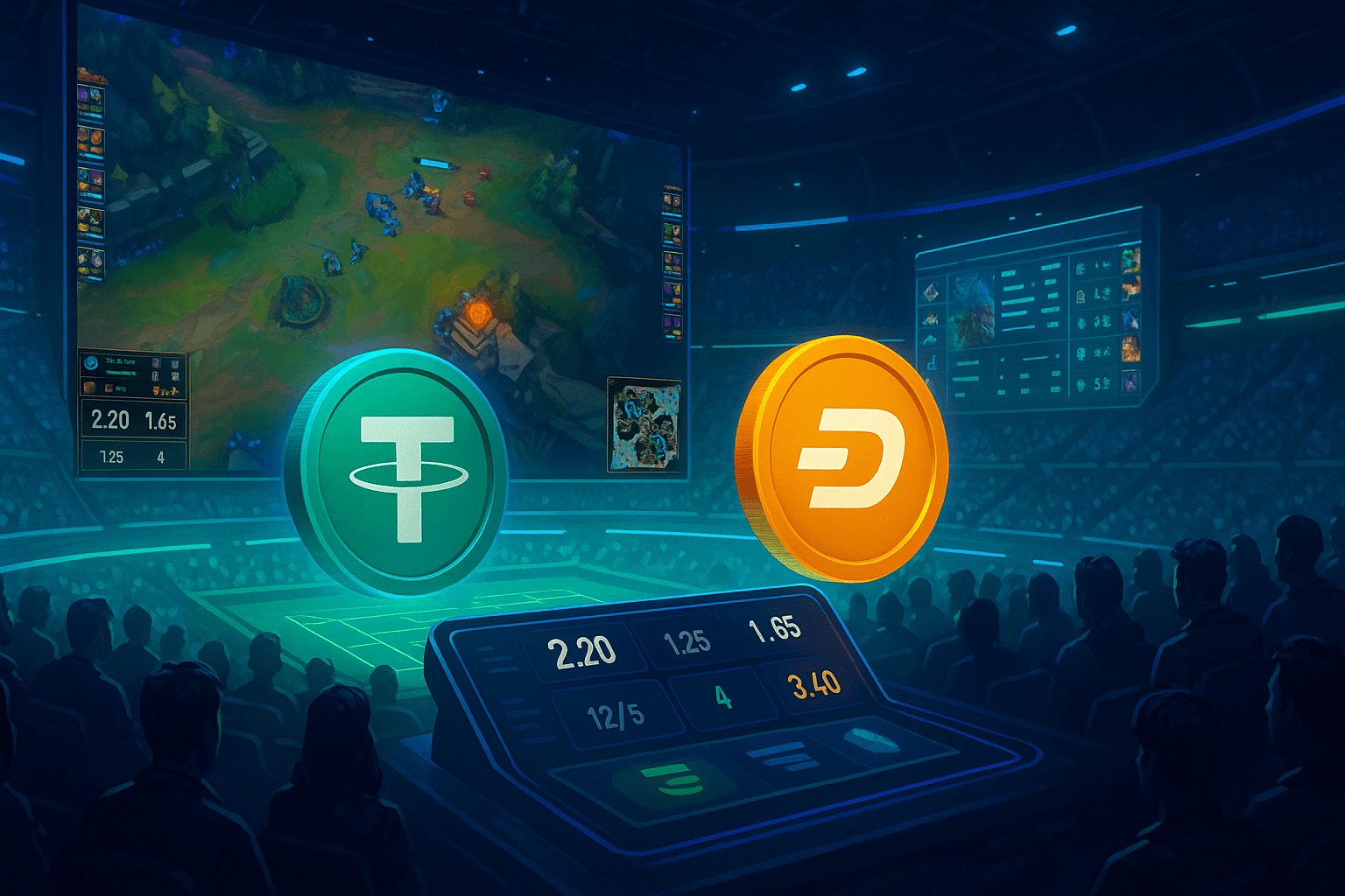 Esports betting odds for League of Legends with Bitcoin payment option