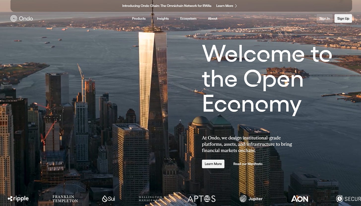 Solana RWA Ondo Finance hedging volatility