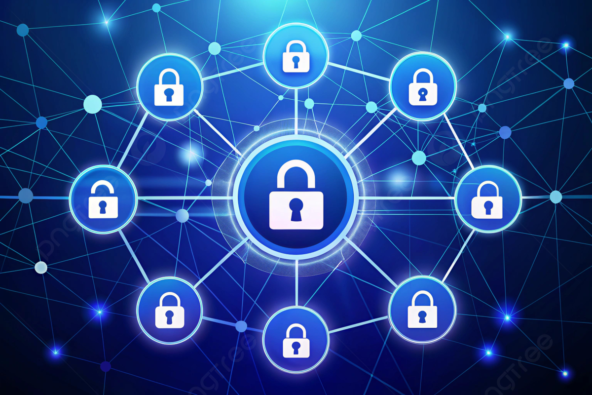 blockchain data encryption icon