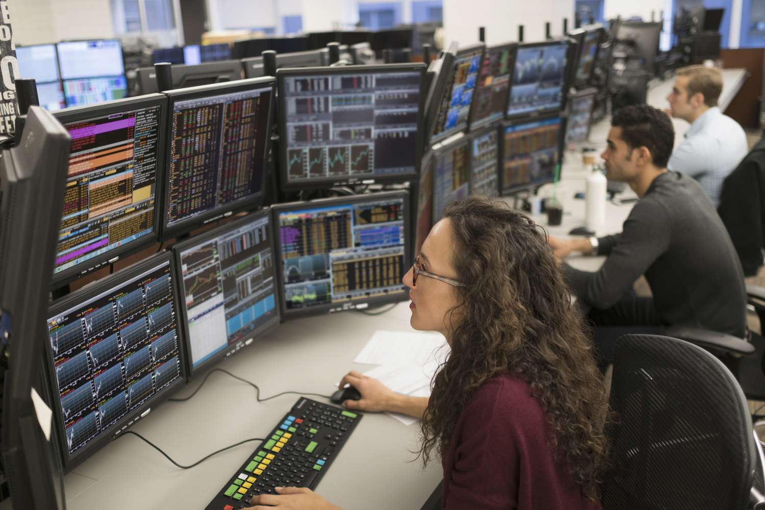 bank brokerage trading floor