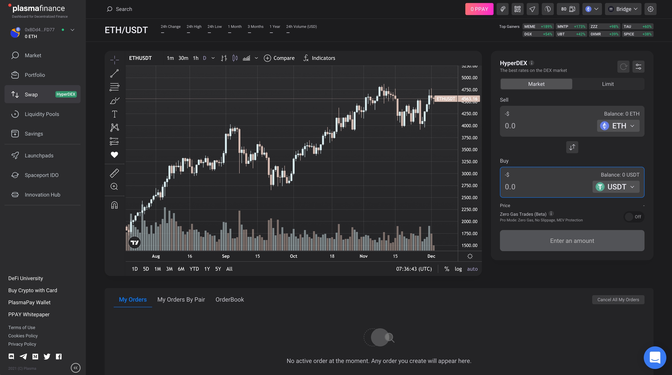 Plasma One fiat gateway interface