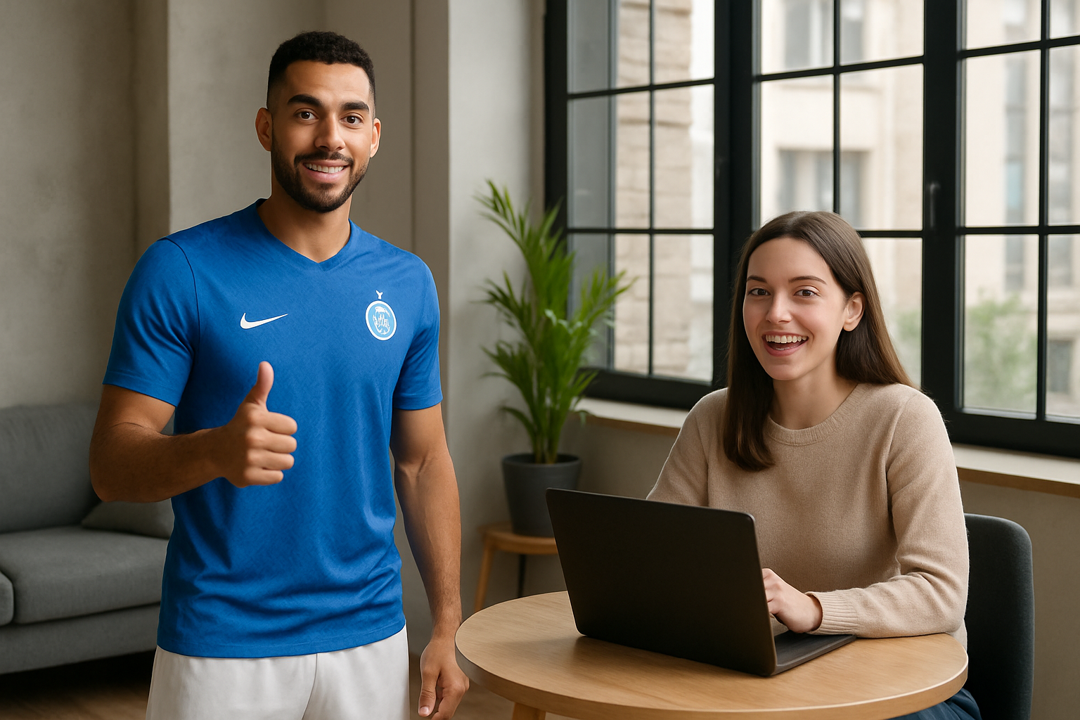 AR soccer player virtual meet and greet demo