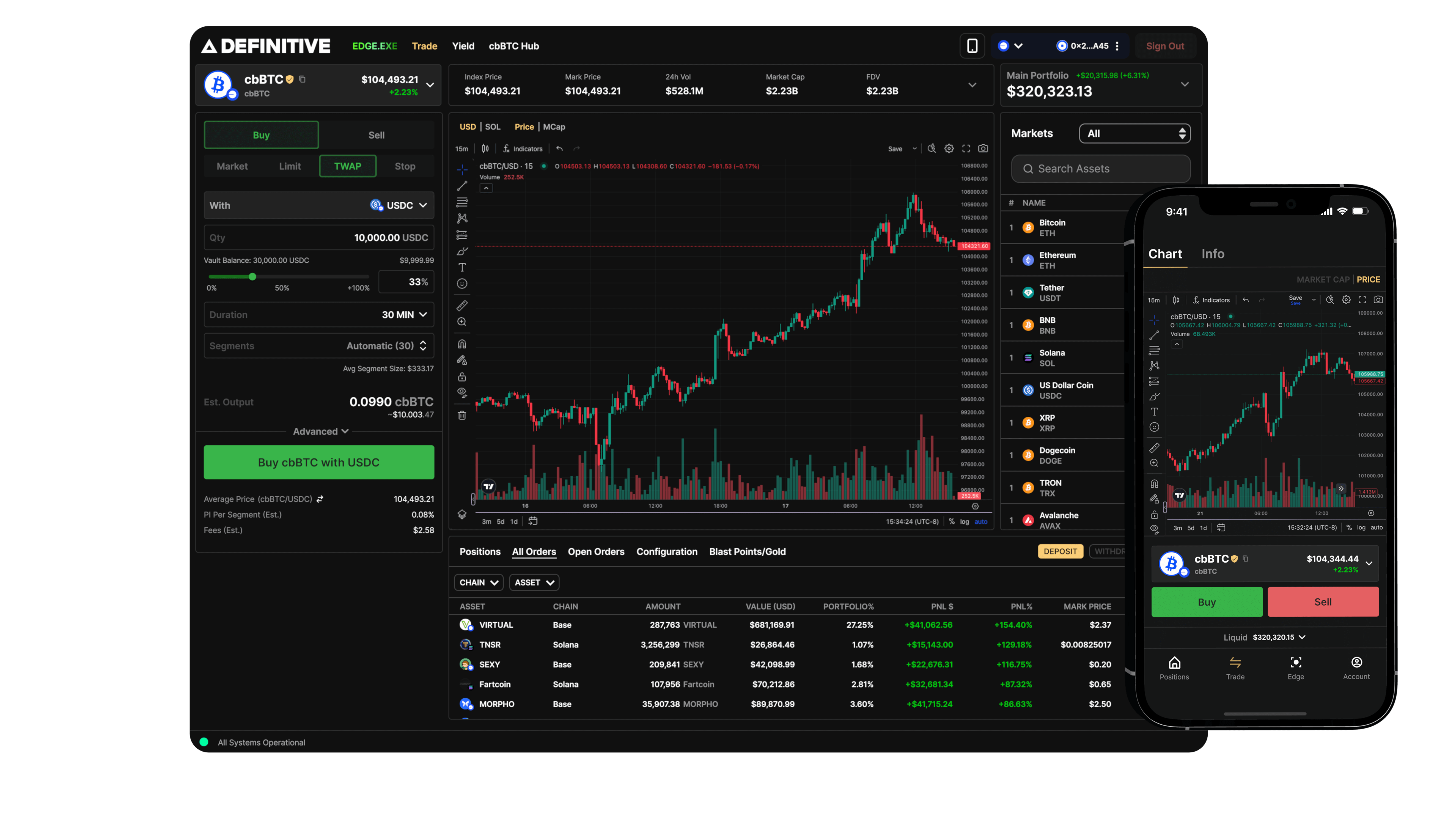 Friend.tech keys trading interface