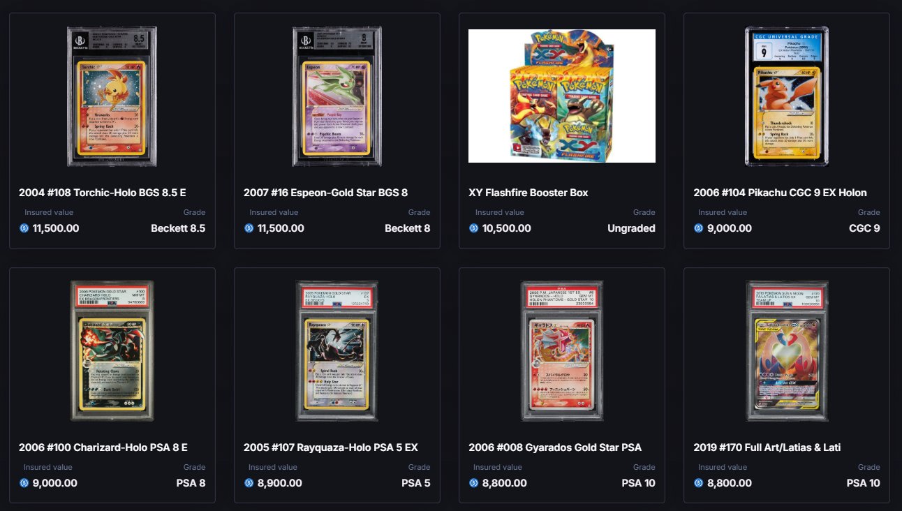 Collector Crypt redeemable Pokémon NFT physical card