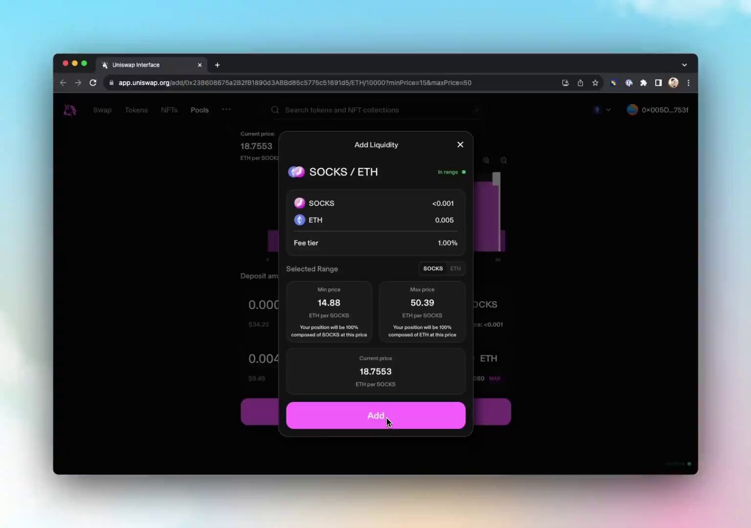 Flashbots Protect user interface