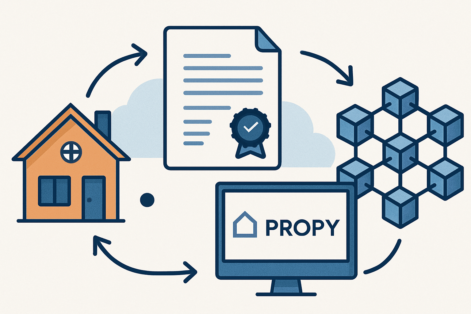 Propy blockchain real estate transaction
