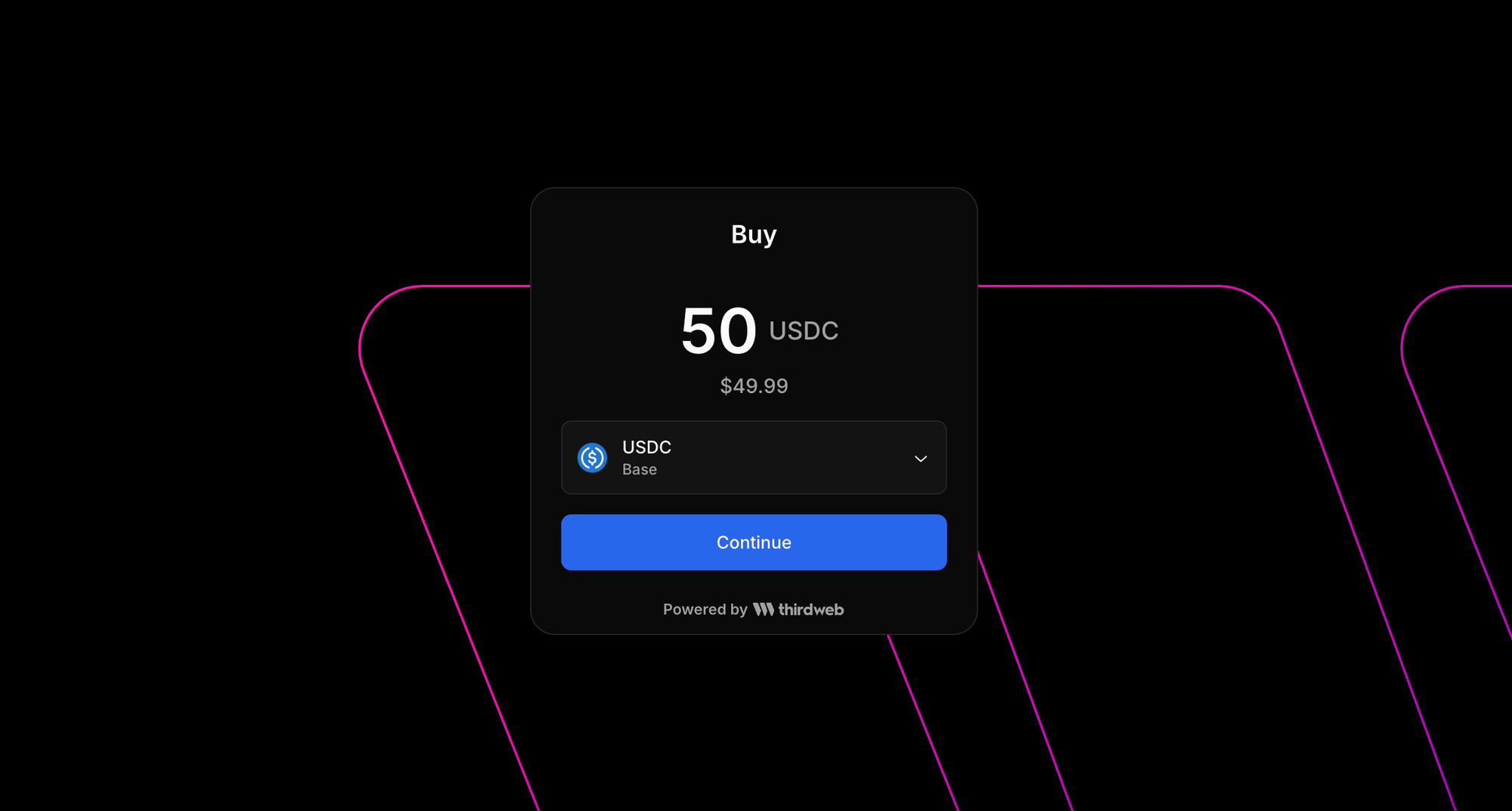 USDC Base network low transaction fee screenshot