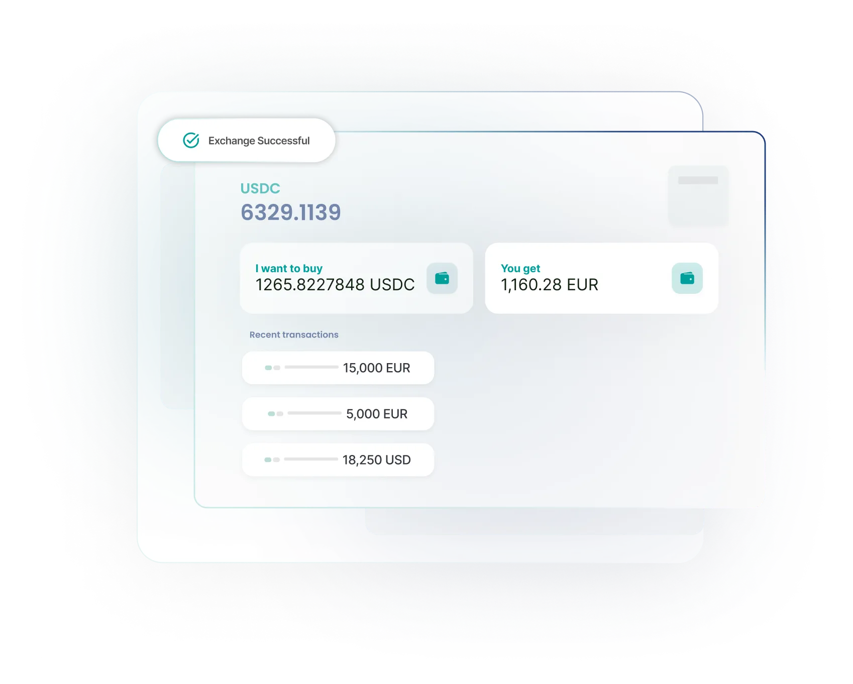 USDC instant payment transaction screenshot