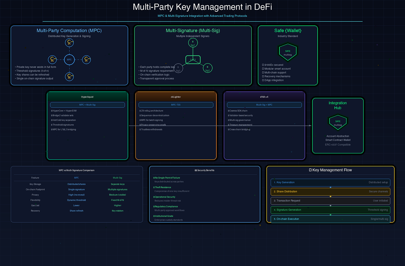 DAO dashboard interface showcasing MPC wallet policy enforcement in action with real-time transaction approvals, treasury overview, and hybrid custody controls for secure DeFi operations