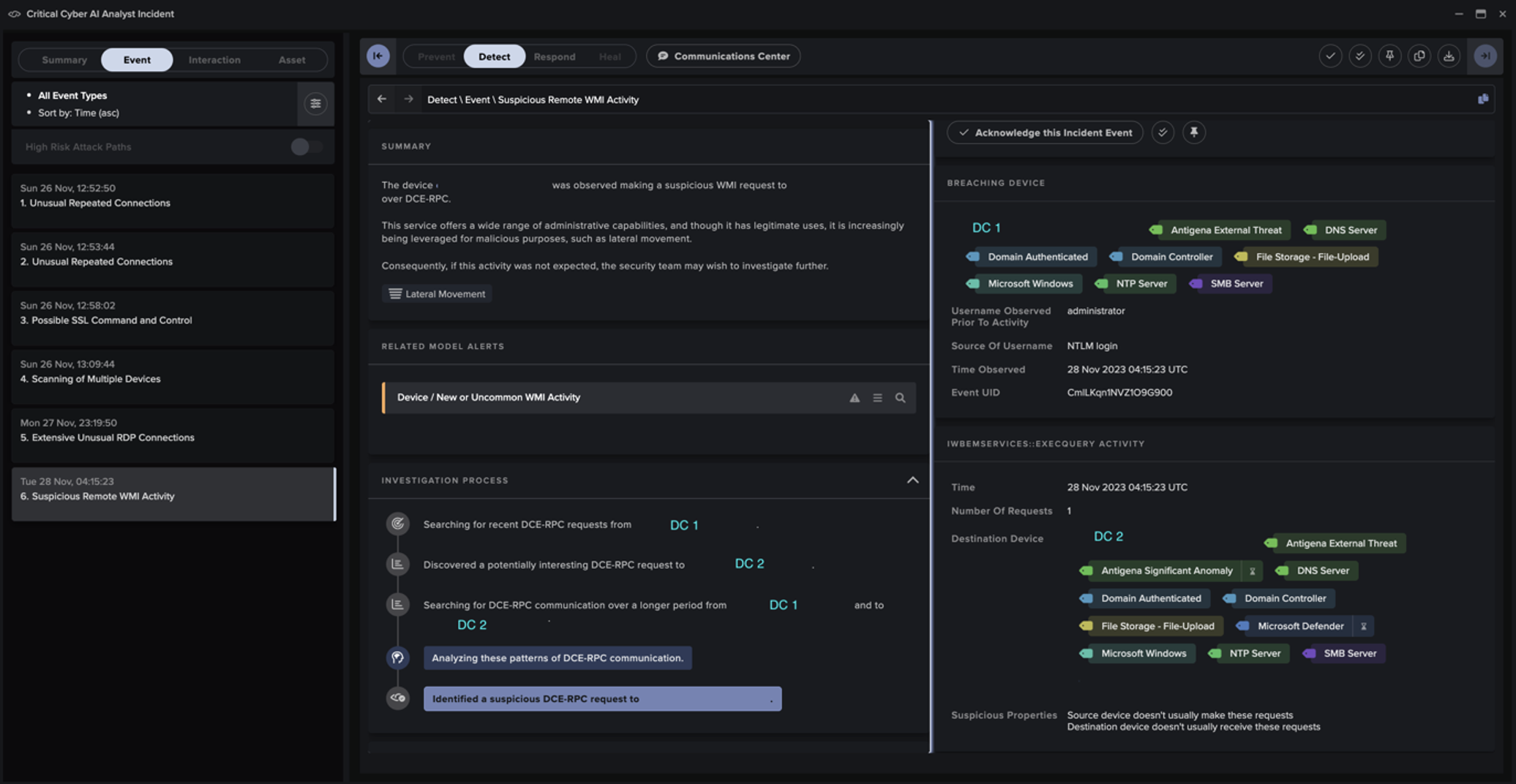 Real-time cross-chain bridge risk scanner dashboard highlighting a detected anomaly in blockchain transactions