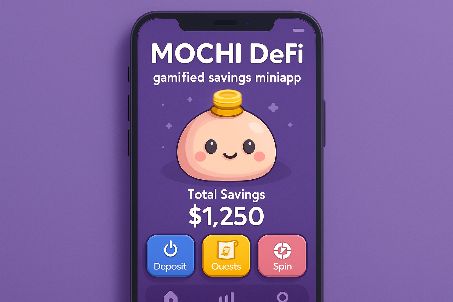 Mochi DeFi gamified savings miniapp