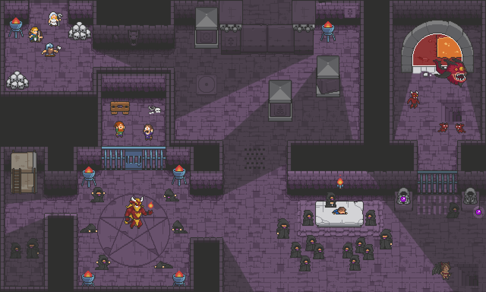 Pixel Undercroft retro dungeon crawler art