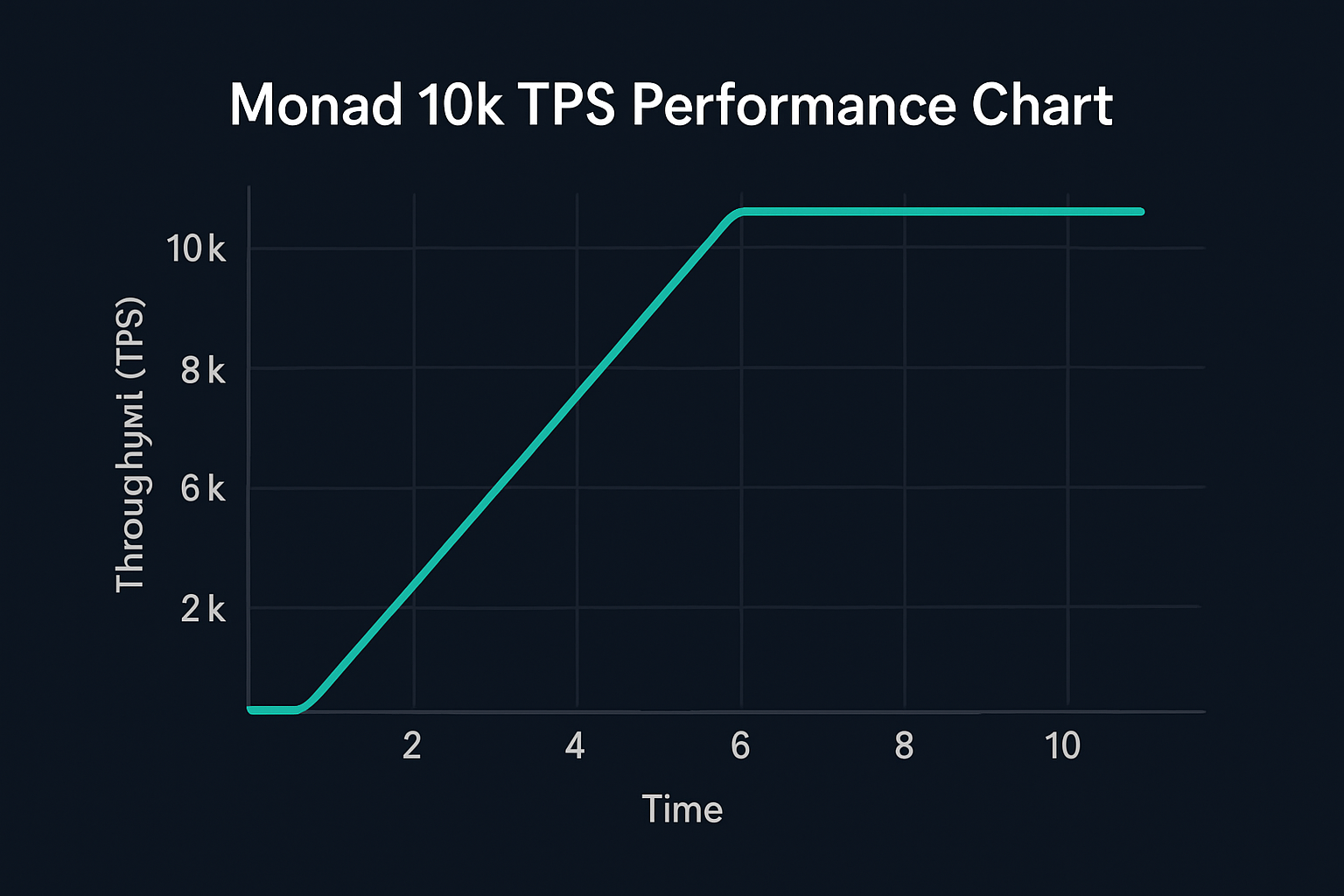 Monad 10k TPS performance chart