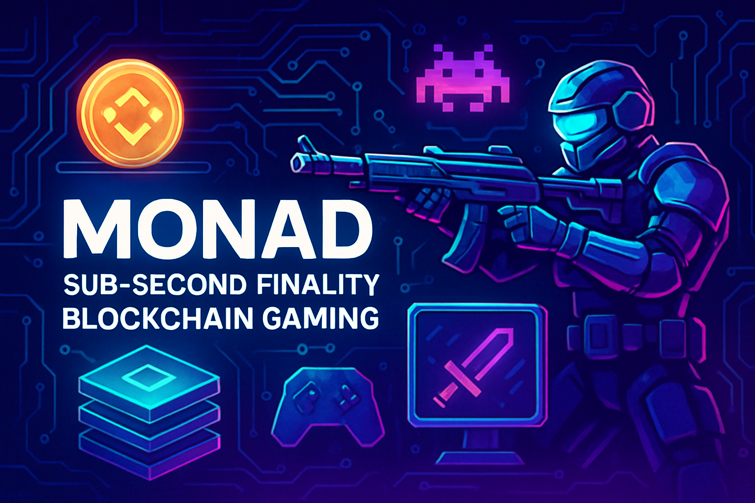 Monad sub-second finality blockchain gaming