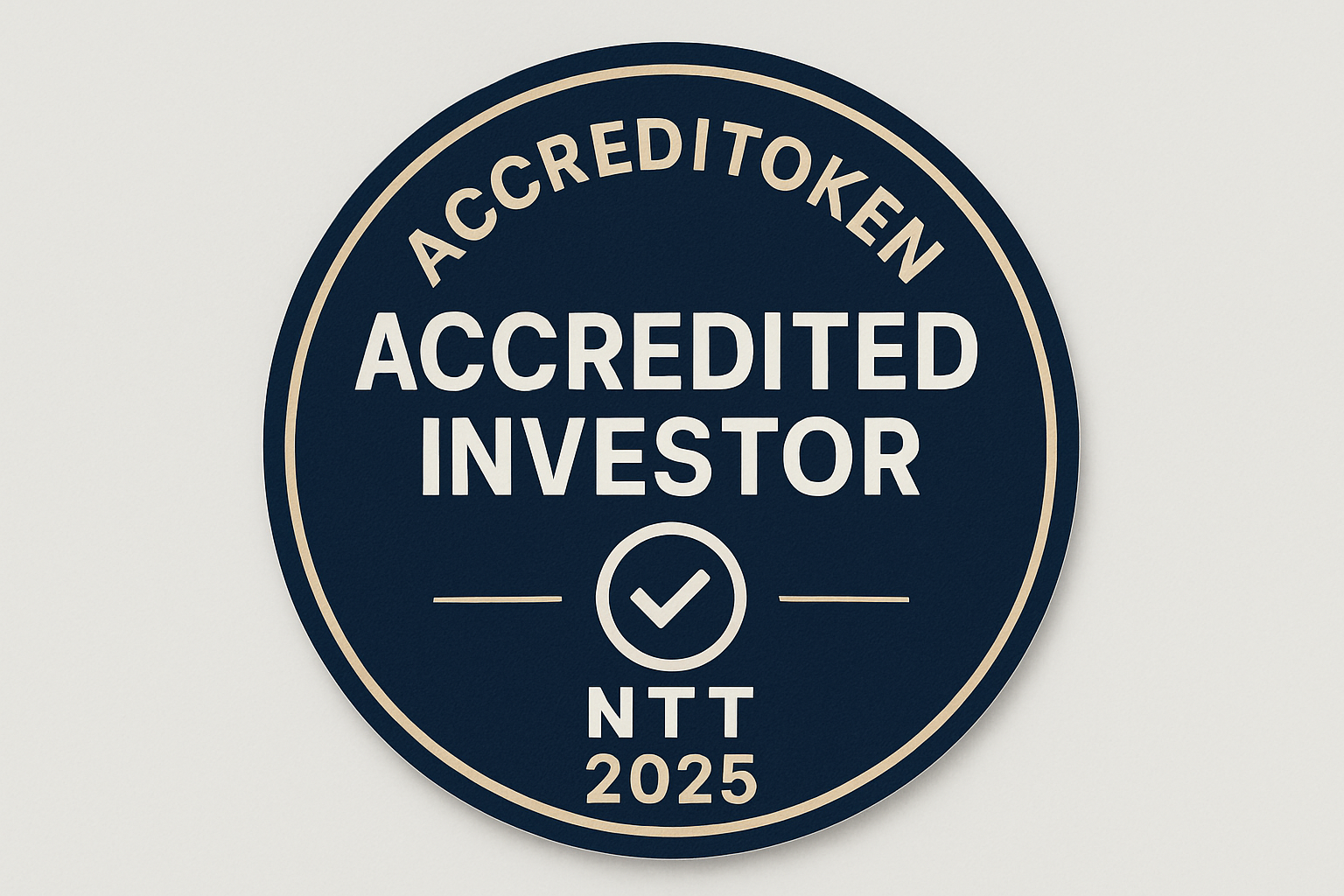 Accreditoken accredited investor NTT 2025