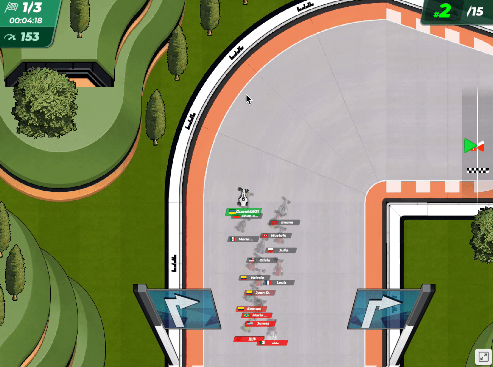 Blitz F1 B3 racing game screenshot