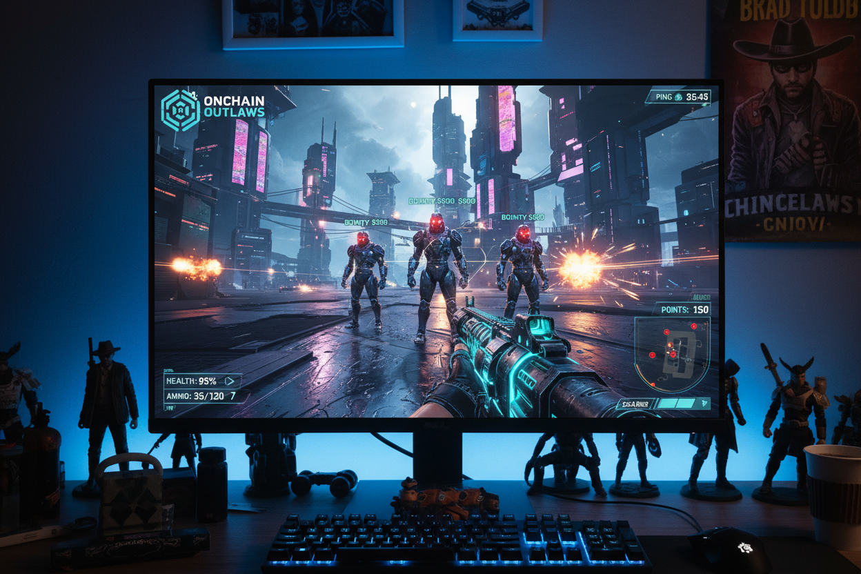 Onchain Outlaws B3 shooter screenshot