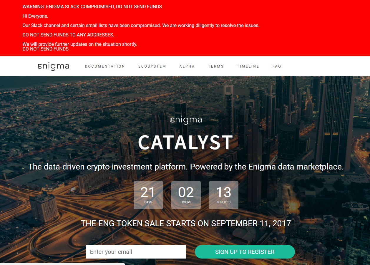 Enigma Catalyst crypto trading platform