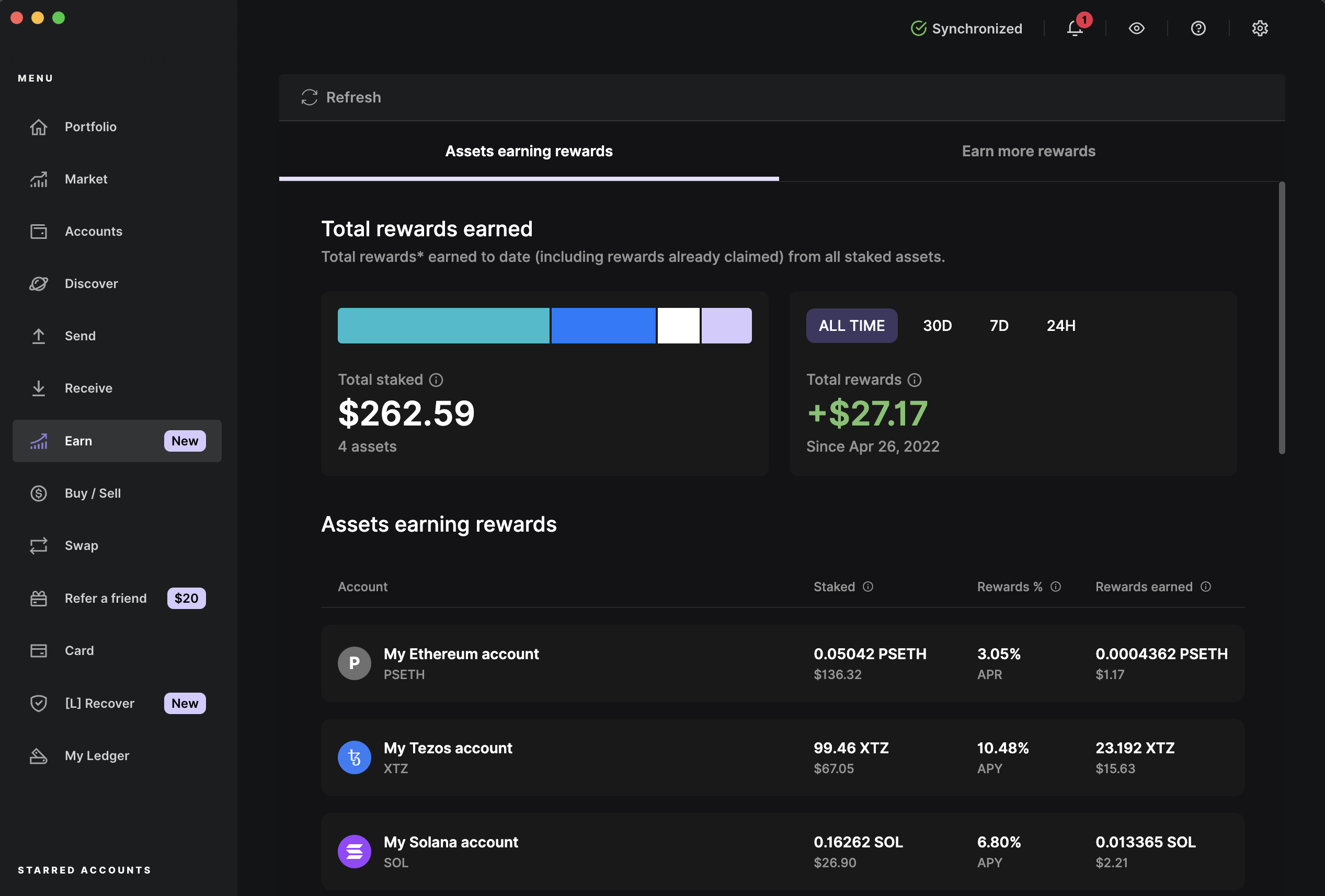 Ledger Live 2025 device selection icons