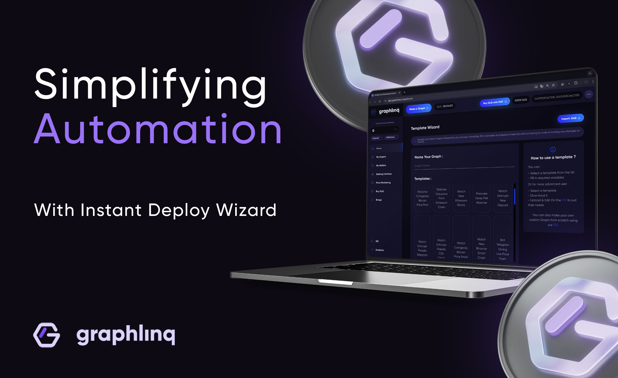 no-code blockchain deployment interface