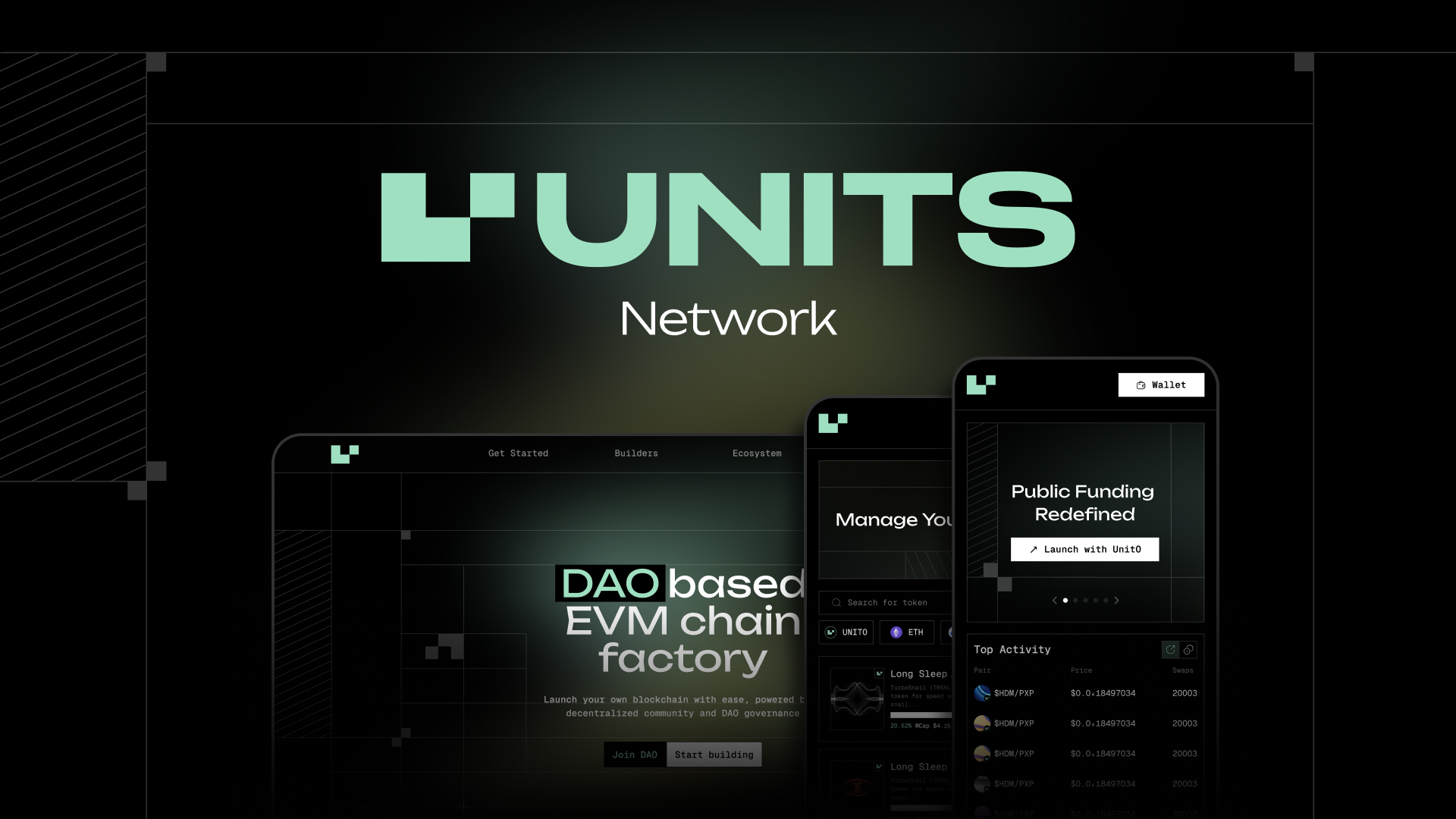 UnitsNetwork Base blockchain user interface