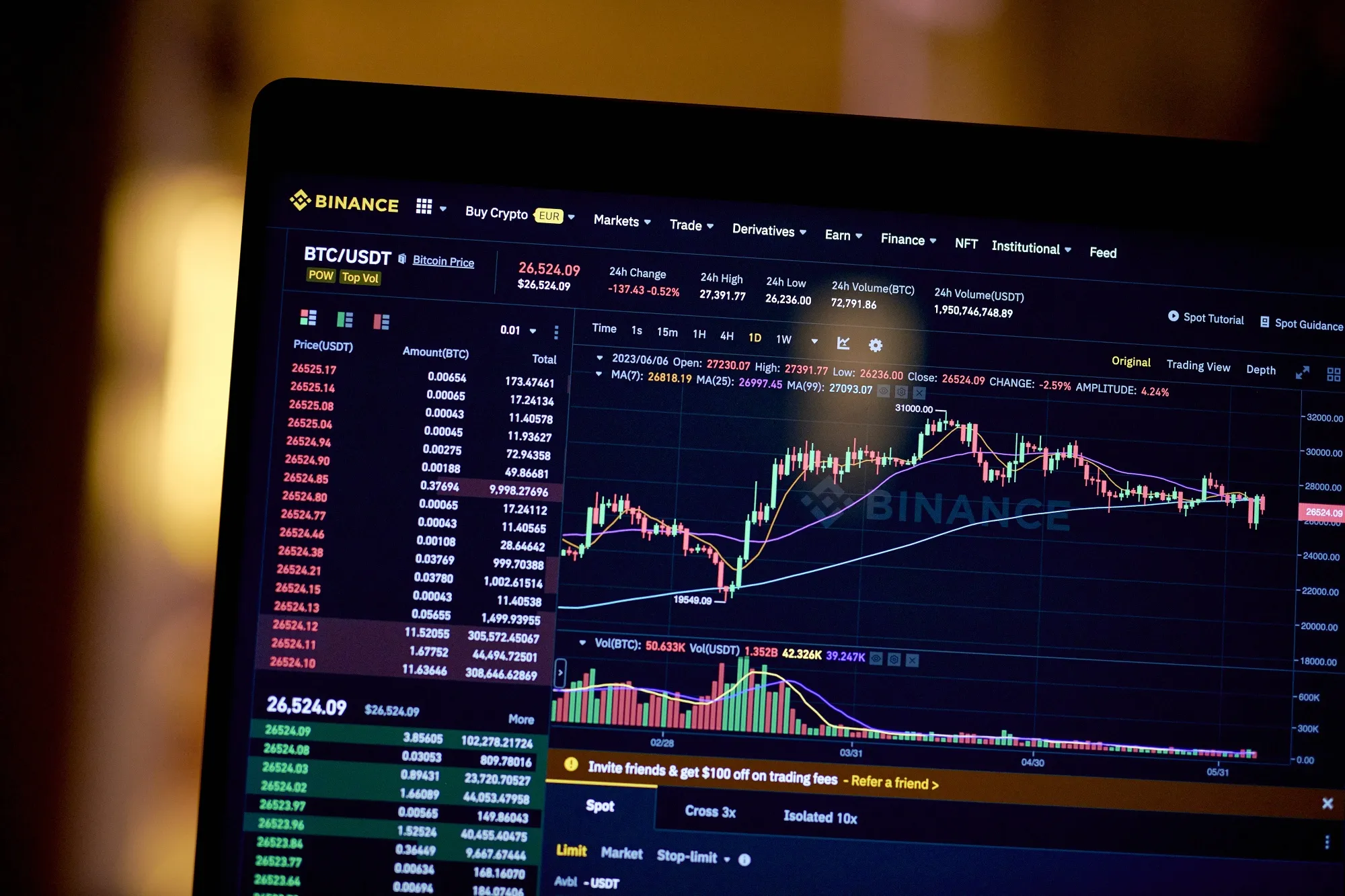 Coinbase crypto-backed stocks trading interface