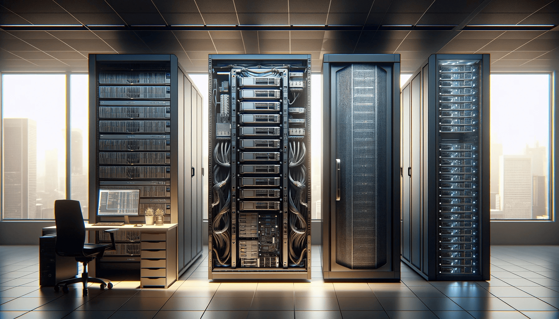 Decentralized GPU server racks connected in a global data center network for AI workloads