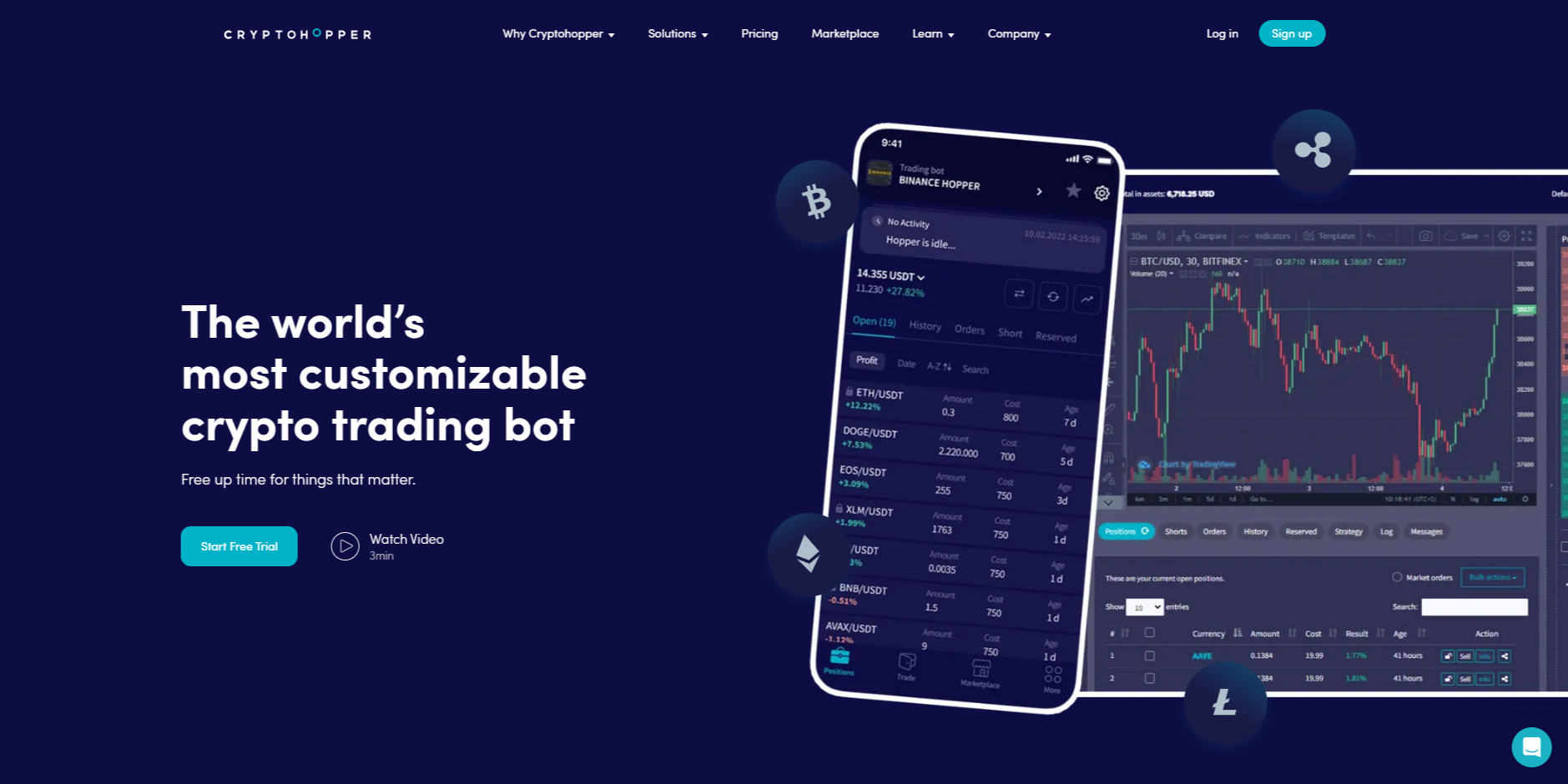 Coinrule AI automation trading dashboard