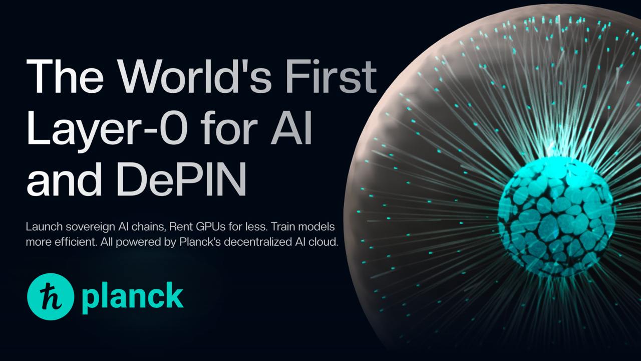 Planck decentralized AI compute network logo