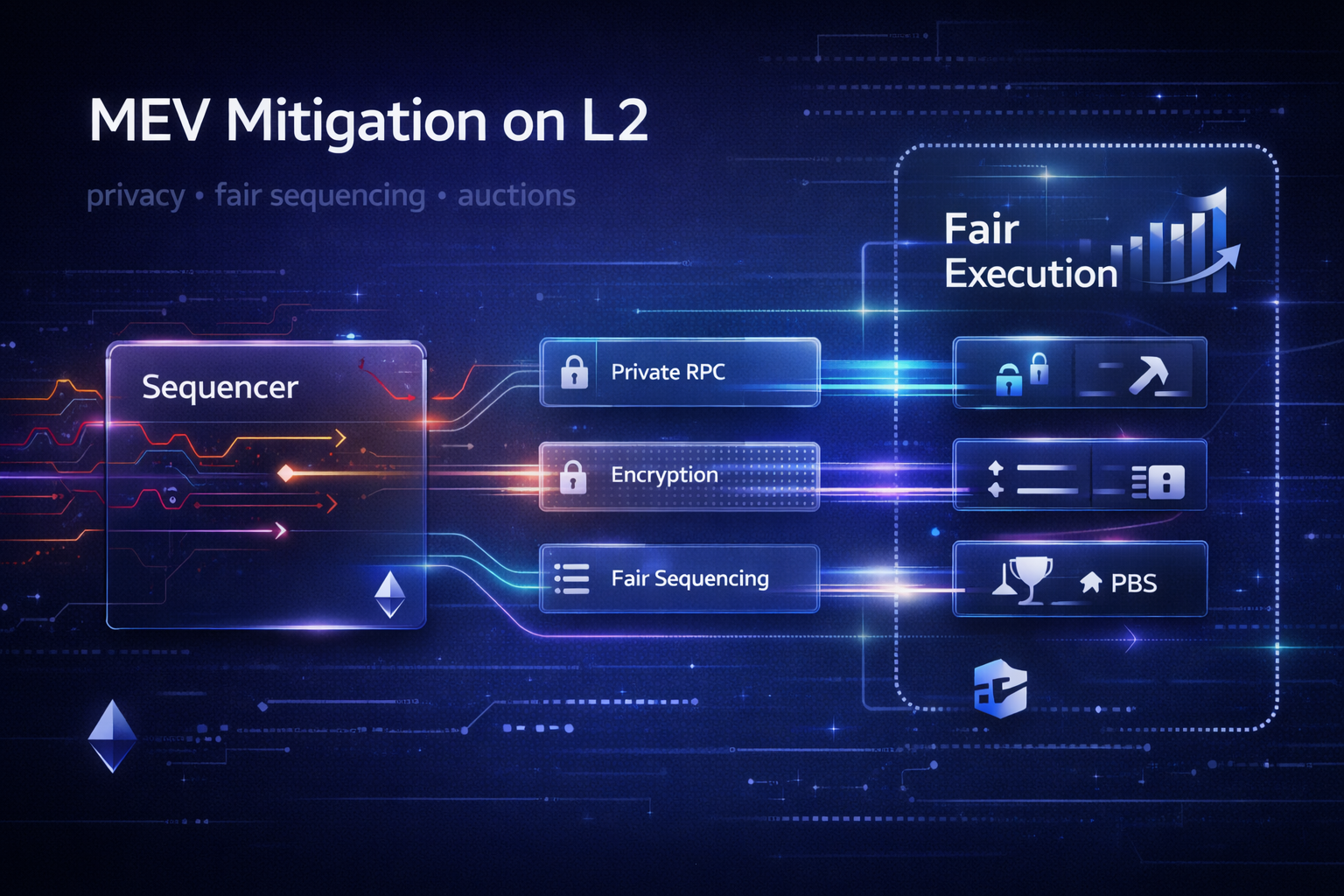 Diagram of reorg event in shared sequencer network showing conflicting L2 batches and blockchain reorganization